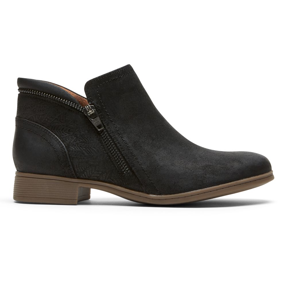 Botins Rockport Cobb Hill Crosbie Senhora - Pretas ( 815-IMSJLV )